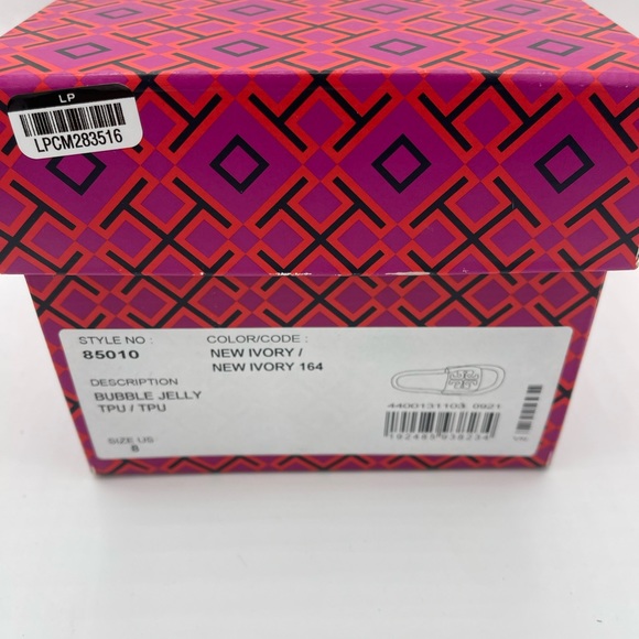 Tory Burch Bubble Jelly Slides size 8, color New Ivory - Picture 4 of 4